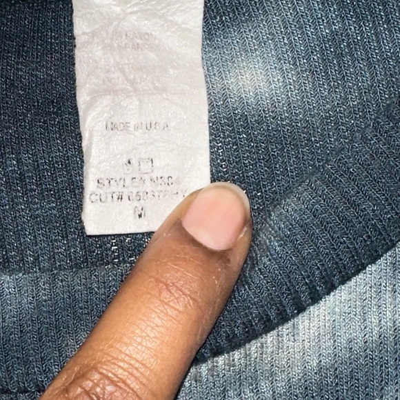 Navy blue and white tie dye mini bodycon dress​ - Picture 3 of 3